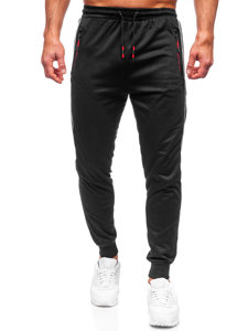 Μαύρα jogger αθλητικά παντελόνια ανδρικά Bolf K10338