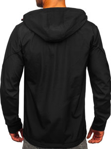 Μαύρο ανδρικό μπουφάν softshell Bolf HSS037