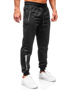 Μαύρο ανδρικό παντελόνι jogger φόρμας Bolf JX6338