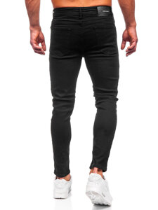 Μαύρο ανδρικό τζιν παντελόνι slim fit Bolf 6087