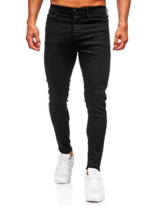 Μαύρο ανδρικό τζιν παντελόνι slim fit Bolf 6100