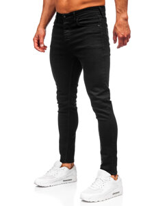 Μαύρο ανδρικό τζιν παντελόνι slim fit Bolf 6100