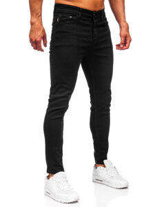 Μαύρο ανδρικό τζιν παντελόνι slim fit Bolf 6100