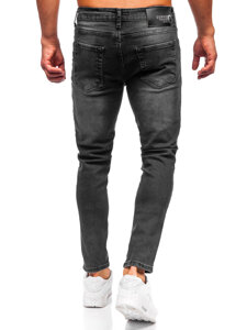 Μαύρο ανδρικό τζιν παντελόνι slim fit Bolf 6523