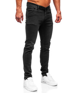 Μαύρο ανδρικό τζιν παντελόνι slim fit Bolf 6693S