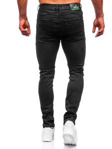 Μαύρο ανδρικό τζιν παντελόνι slim fit Bolf 6693S