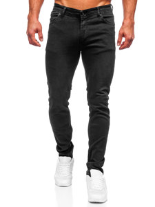 Μαύρο ανδρικό τζιν παντελόνι slim fit Bolf 6693S