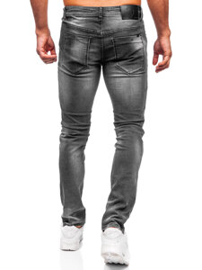 Μαύρο ανδρικό τζιν παντελόνι slim fit Bolf MP0156N