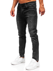 Μαύρο ανδρικό τζιν slim fit Bolf 6530