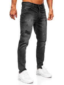 Μαύρο ανδρικό τζιν slim fit Bolf 6533