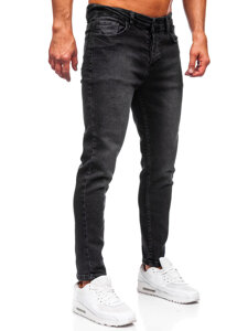 Μαύρο ανδρικό τζιν slim fit Bolf 6687