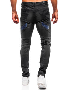 Μαύρο ανδρικό τζιν slim fit Bolf MP0025N