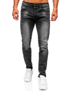 Μαύρο ανδρικό τζιν slim fit Bolf MP0064N