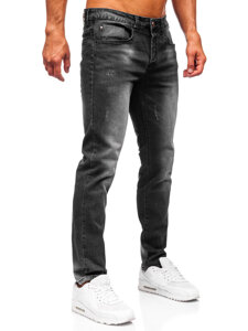 Μαύρο ανδρικό τζιν slim fit Bolf MP0064N