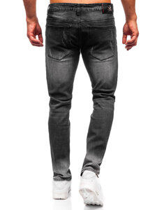 Μαύρο ανδρικό τζιν slim fit Bolf MP0064N