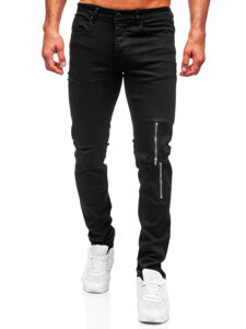 Μαύρο ανδρικό τζιν slim fit Bolf MP0087N