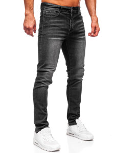 Μαύρο ανδρικό τζιν slim fit Bolf MP0141N