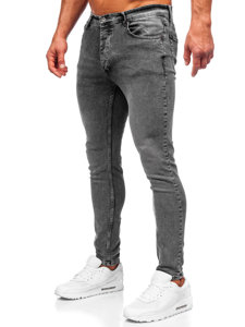 Μαύρο παντελόνι τζιν ανδρικό slim fit Bolf R925-1