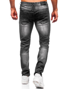 Μαύρο τζιν παντελόνι ανδρικό slim fit Bolf MP0075N