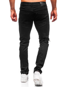 Μαύρο τζιν παντελόνι ανδρικό slim fit Bolf MP0117N