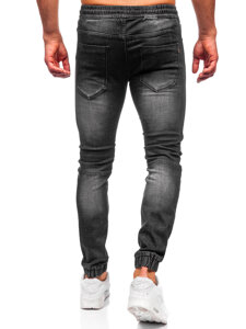 Μαύρο τζιν παντελόνι joggers ανδρικό Bolf MP0090N