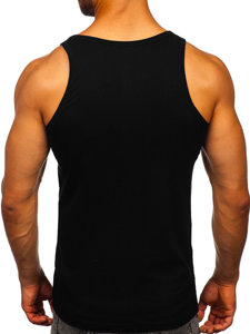 Μαύρο tank top με στάμπα Bolf 14844