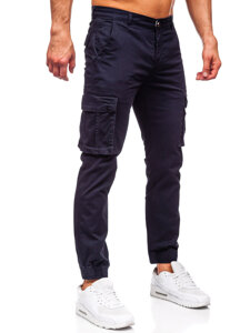 Μπλε ανδρικό παντελόνι joggers cargo Bolf MP0202BS