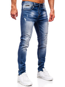 Μπλε ανδρικό τζιν slim fit Bolf MP0134BS