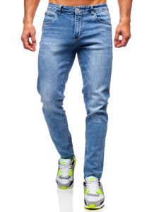 Μπλε μαρέν ανδρικό τζιν παντελόνι skinny fit Bolf KX536