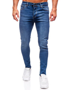 Μπλε μαρέν ανδρικό τζιν παντελόνι slim fit Bolf 6262