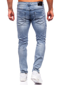 Μπλε μαρέν ανδρικό τζιν παντελόνι slim fit Bolf MP0236BC