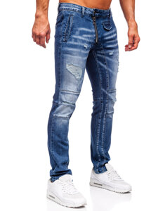 Μπλε τζιν παντελόνι ανδρικό slim fit Bolf MP0110BS