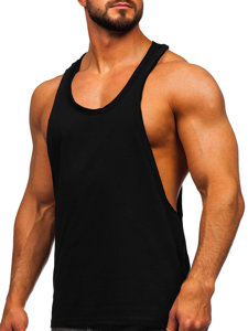 Μπλουζακι tank top ανδρικο χωρις εκτυπωση Μαυρο Bolf 1245