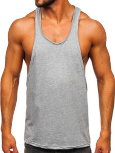 Μπλουζακι tank top ανδρικο χωρις εκτυπωση γκρι Bolf 1245