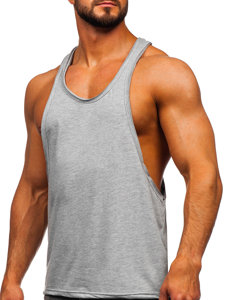 Μπλουζακι tank top ανδρικο χωρις εκτυπωση γκρι Bolf 1245