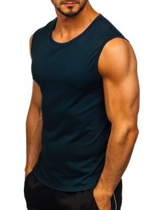 Μπλουζακι tank top χωρις εκτυπωση ναυτικο μπλε Bolf 99001