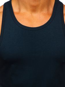 Μπλουζακι tank top χωρις εκτυπωση ναυτικο μπλε Bolf 99002