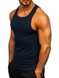 Μπλουζακι tank top χωρις εκτυπωση ναυτικο μπλε Bolf 99003