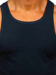 Μπλουζακι tank top χωρις εκτυπωση ναυτικο μπλε Bolf 99003