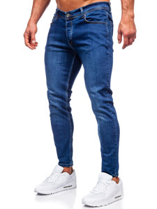 Ναυτικο μπλε παντελονι τζιν ανδρικο slim fit Bolf R921