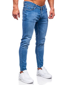 Ναυτικο μπλε παντελονι τζιν ανδρικο slim fit Bolf R922