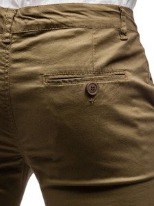 Παντελονι chinos ανδρικο χακι Bolf 2901