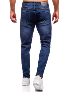 Σκούρο μπλε ανδρικό τζιν παντελόνι slim fit Bolf 6558-2