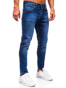 Σκούρο μπλε ανδρικό τζιν παντελόνι slim fit Bolf 6732