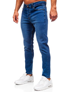 Σκούρο μπλε ανδρικό τζιν παντελόνι slim fit Bolf 6811