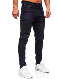 Σκούρο μπλε ανδρικό τζιν slim fit Bolf 5380