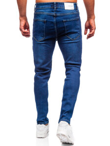 Σκούρο μπλε ανδρικό τζιν slim fit Bolf 6735