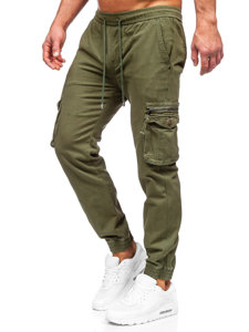 Χακί παντελόνι jogger cargo ανδρικό Bolf MP0181MV