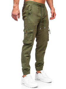 Χακί παντελόνι jogger cargo ανδρικό Bolf MP0181MV