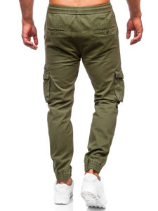 Χακί παντελόνι jogger cargo ανδρικό Bolf MP0181MV